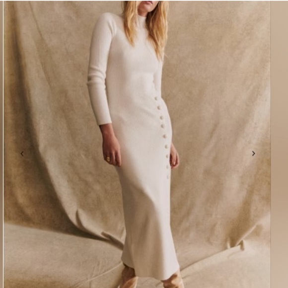 Sezane Dresses & Skirts - robe harper midi dress in ecru